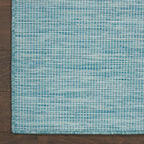 Nourison Positano Indoor/Outdoor Aqua 10' x 14' Area Rug, Easy Cleaning, Non Shedding, Bed Room, Living Room, Dining Room, Backyard, Deck, Patio (10x14)