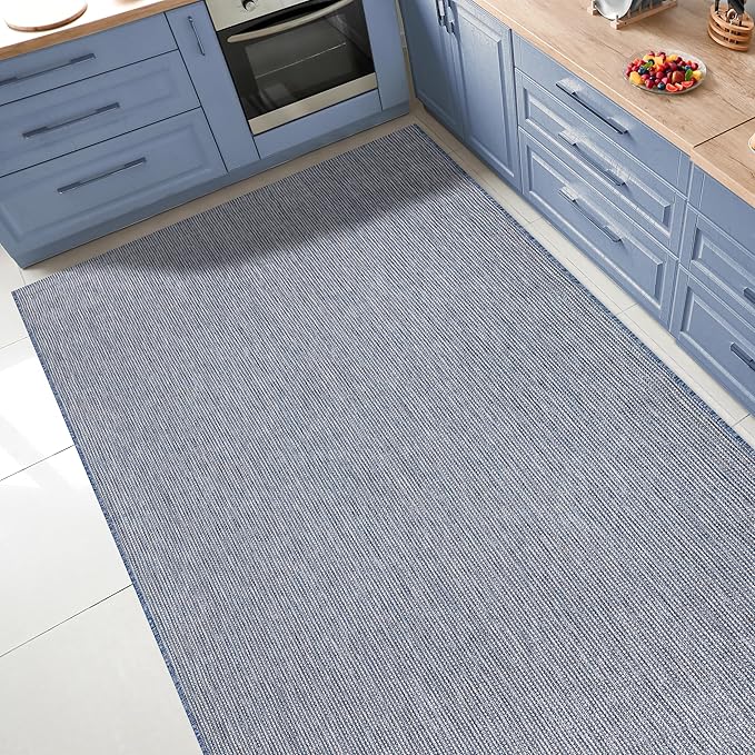 Keen Home Design Terrace Outdoor Area Rug - 4x6 Washable Indoor/Outdoor Rug for Patio, Kitchen, Balcony, Beach, Garden, Deck and Porch, Size: 3'10"x5'7"