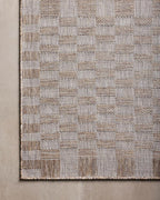 Loloi Amber Lewis Topanga Collection TOP-03 Natural/Dove 3'-11" x 5'-11" Indoor/Outdoor Accent Rug