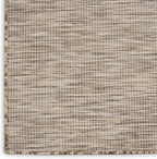 Nourison Positano Indoor-Outdoor Beige 5' x 7' Area Rug, Easy Cleaning, Non Shedding, Bed Room, Living Room, Dining Room, Backyard, Deck, Patio (5x7)