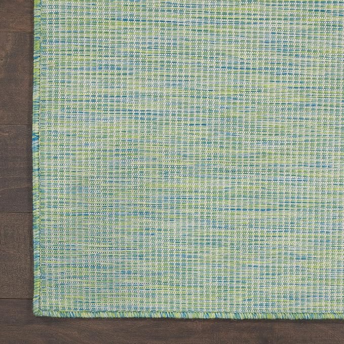 Nourison Home Positano 10' x 14' Blue/Green Fabric Modern Area Rug (10' x 14')