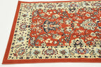 Unique Loom Sialk Hill Collection Area Rug - Washington (3' x 16' 5" Runner Terracotta/Cream)