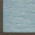 Nourison Positano Aqua 2' x 6' Area Rug Easy Clean, Non Shedding, Bed Room, Living Room, Dining Room, Kitchen (6' Runner)