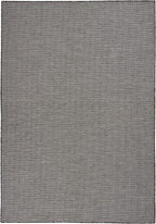 Nourison Positano Indoor-Outdoor Charcoal 4' x 6' Area Rug, Easy Cleaning, Non Shedding, Bed Room, Living Room, Dining Room, Backyard, Deck, Patio (4x6)