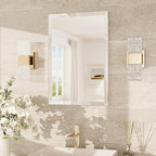 TokeShimi 16x24 Beveled Mirror Bathroom Rectangle, Bathroom Vanity Mirror Frameless with 1" Beveled Edge, Shatterproof Modern Decorative Wall Mirrored for Living Room, Entryway, Restroom
