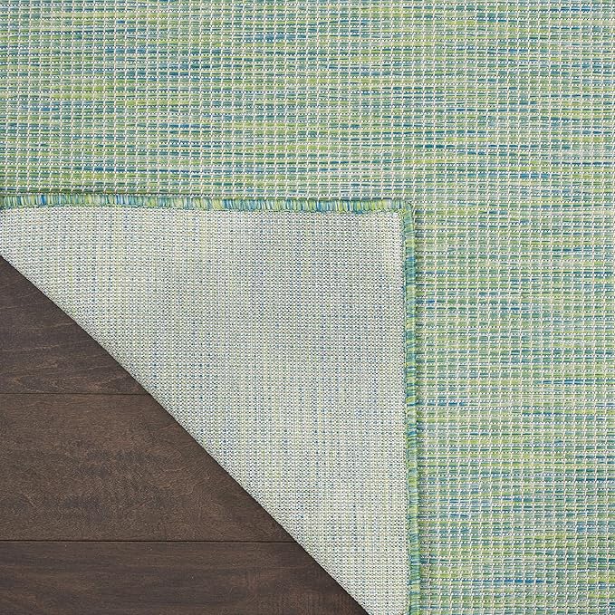 Nourison Home Positano 10' x 14' Blue/Green Fabric Modern Area Rug (10' x 14')