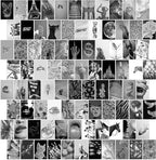 Y2K BOO Modern & Classic Black & White Aesthetic Wall Collage Kit – 100 Glamorous Party Photos, 4"x6" for Teen Girls Dorm Room Decor, Bold & Sparkling Moments, Ideal Gift for Birthday & Graduation