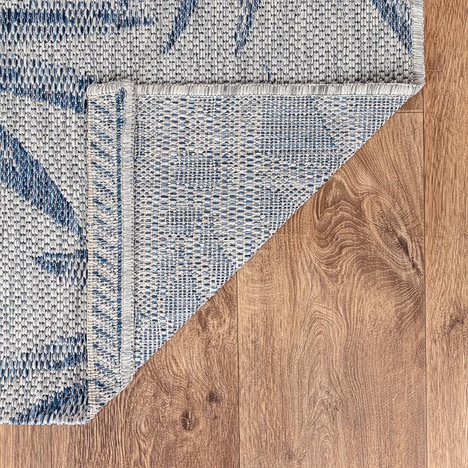 Keen Home Design Terrace Outdoor Area Rug - 6x9 Washable Indoor/Outdoor Rug for Patio, Kitchen, Balcony, Beach, Garden, Deck and Porch, Size: 6'x8'10"