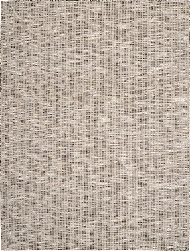 Nourison Positano Indoor-Outdoor Beige 8' x 10' Area Rug, Easy Cleaning, Non Shedding, Bed Room, Living Room, Dining Room, Backyard, Deck, Patio (8x10)