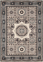Keen Home Design 6x9 Rug - Machine Washable Area Rug with Non-Slip Backing, Ideal for Living Room, Dining Room, Bedroom - Vintage, Easy Clean, Durable, Low Pile Rug - (6' x 9')