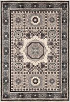 Keen Home Design 9x12 Rug - Machine Washable Area Rug with Non-Slip Backing, Ideal for Living Room, Dining Room, Bedroom - Vintage, Easy Clean, Durable, Low Pile Rug - (9' x 12')