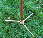 Stanwood Wind Sculpture Kinetic Copper Wind Sculpture, Dual Spinner Spinning Ficus Leaves