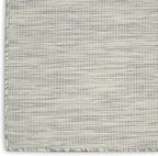 Nourison Positano Indoor-Outdoor Light Grey 5' x 7' Area Rug, Easy Cleaning, Non Shedding, Bed Room, Living Room, Dining Room, Backyard, Deck, Patio (5x7)