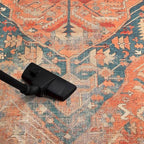 Keen Home Design 9x12 Rug - Machine Washable Area Rug with Non-Slip Backing, Ideal for Living Room, Dining Room, Bedroom - Vintage, Easy Clean, Durable, Low Pile Rug - (9' x 12')