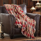 MERRYLIFE Throw Blanket Plaid| Ultra-Plush Soft Colorful Oversized | Decorative Couch Travel Blanket | King Size(90" 102", Love Urban)