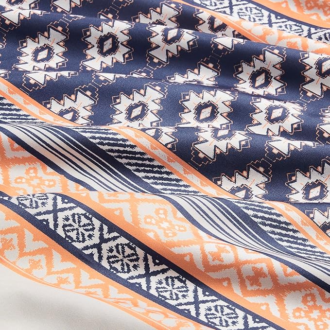 Amazon Basics Lightweight Microfiber Comforter Sets, 2-Pieces, Geometrics, Twin/Twin XL