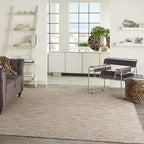 Nourison Home Positano 6' x 9' Beige Fabric Modern Indoor/Outdoor Area Rug