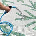 Keen Home Design Terrace Outdoor Area Rug - 6x9 Washable Indoor/Outdoor Rug for Patio, Kitchen, Balcony, Beach, Garden, Deck and Porch, Size: 6'x8'10"