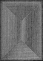 Adiva Rugs Outdoor Indoor Area Rug, Weather Resistant, Easy to Clean, Stain Resistant Floor Mat for Dining Room, Backyard, Deck, Patio (Pebble Weiss, 2' x 3')