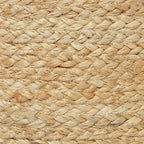 REDEARTH · Cylindrical Pouf Ottoman - Braided Pouffe Accent Sitting Round Footrest for Living Room, Bedroom, Nursery, kidsroom, Patio, Gym; 100% Jute (14.5"X14.5"X16"; Natural)