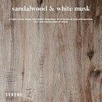 Hidden Label Large Scented Candle, Sandalwood & White Musk, 30oz 3 Wick Huge Candle, Huge Slow Burn Natural Soy Candles for Home Scented