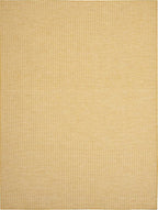 Nourison Home Positano Yellow 9' x 12' Area Rug, Modern, Solid, Indoor/Outdoor, Easy Cleaning, Non Shedding, Bed Room, Living Room, Deck, Backyard