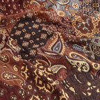 Boho Throw Blanket for Bed 80”x90”, 100% Cotton Woven Blanket for Couch Sofa, Ultra Soft 4-Layer Muslin Quilt with Patchwork Floral Printed, Farmhouse Bed Blanket/Cover for Living Room Decor