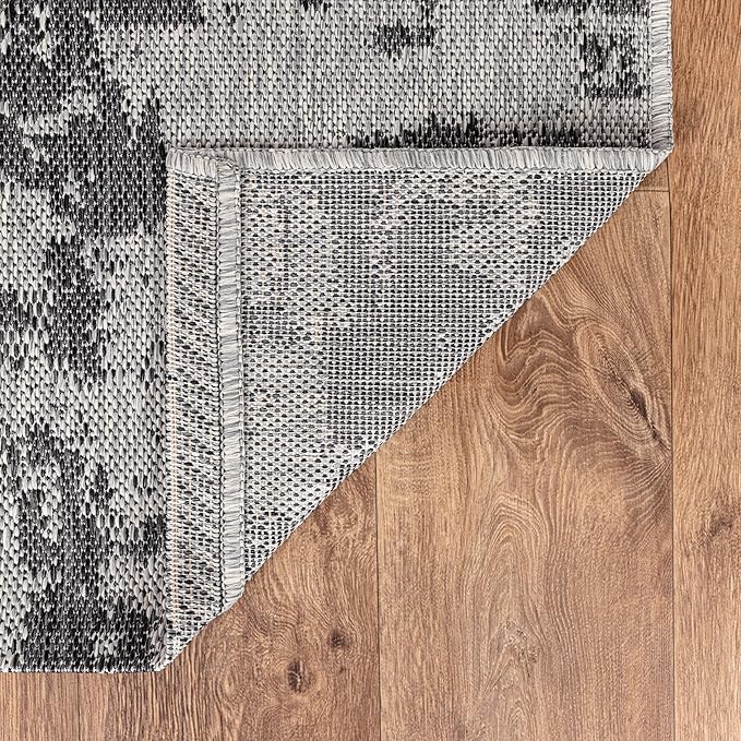 Keen Home Design Terrace Outdoor Area Rug - 8x10 Washable Indoor/Outdoor Rug for Patio, Kitchen, Balcony, Beach, Garden, Deck and Porch, Size: 7'7"x10'