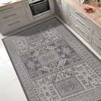 Keen Home Design Terrace Outdoor Area Rug - 4x6 Washable Indoor/Outdoor Rug for Patio, Kitchen, Balcony, Beach, Garden, Deck and Porch, Size: 3'10"x5'7"