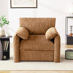 Chenille Oversized Armchair, 38.6'" Wide Accent Chairs for Living Room & Bedroom Modern Lounge Chair, Upholstered Mid-Century Reading Chair (Rustic Bronzing Cloth, 2 Pack)