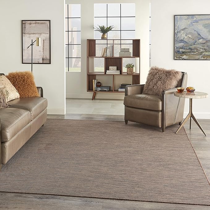 Nourison Home Positano 7' x 10' Natural Fabric Modern Area Rug (7' x 10')