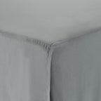 Amazon Basics Lightweight Pleated Bed Skirt, Full, Dark Grey, Solid