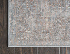 Unique Loom Rosso Collection Vintage, Traditional, Bohemian, Geometric, Distressed, Southwestern Area Rug, 5' 0" x 8' 0", Gray/Ivory