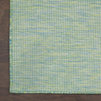 Nourison Home Positano 10' Runner Blue Green Fabric Modern Area Rug (10' Runner)