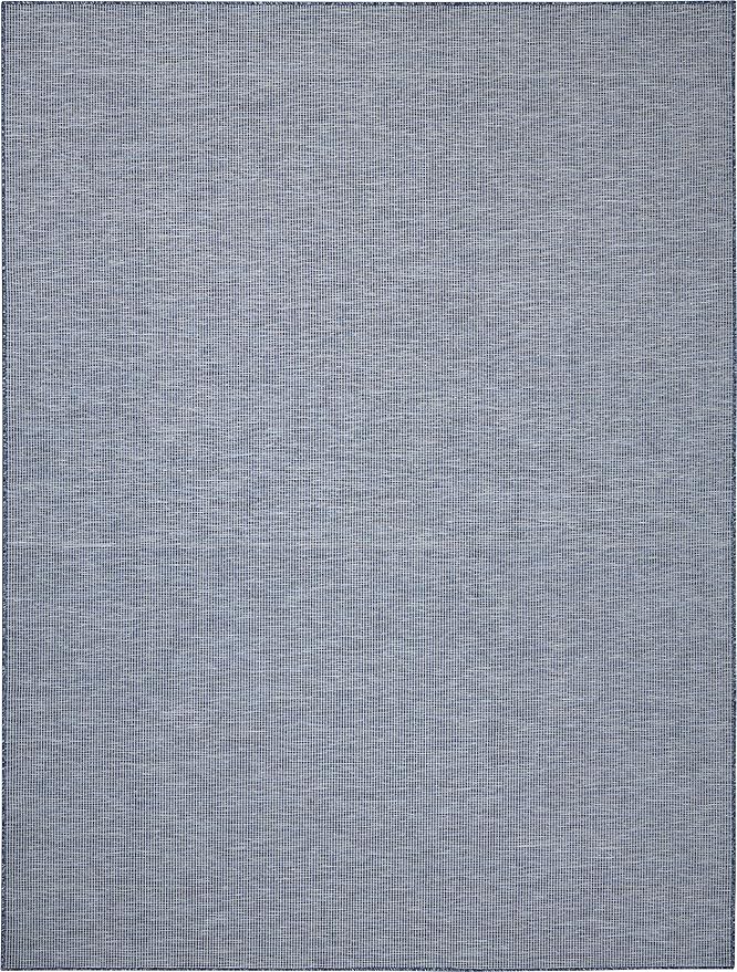 Nourison Home Positano 6' x 9' Navy Blue Fabric Modern Area Rug (6' x 9')